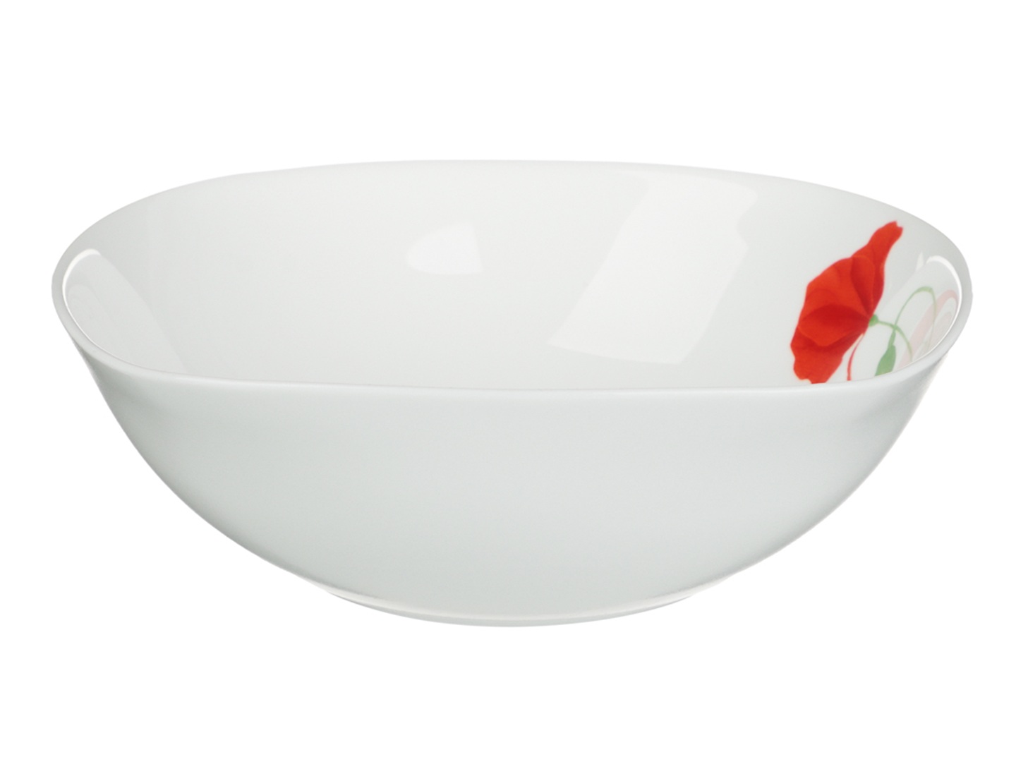 Салатник 770мл, 19х6см, квадрат., опаловое стекло Маки MILLIMI (6)