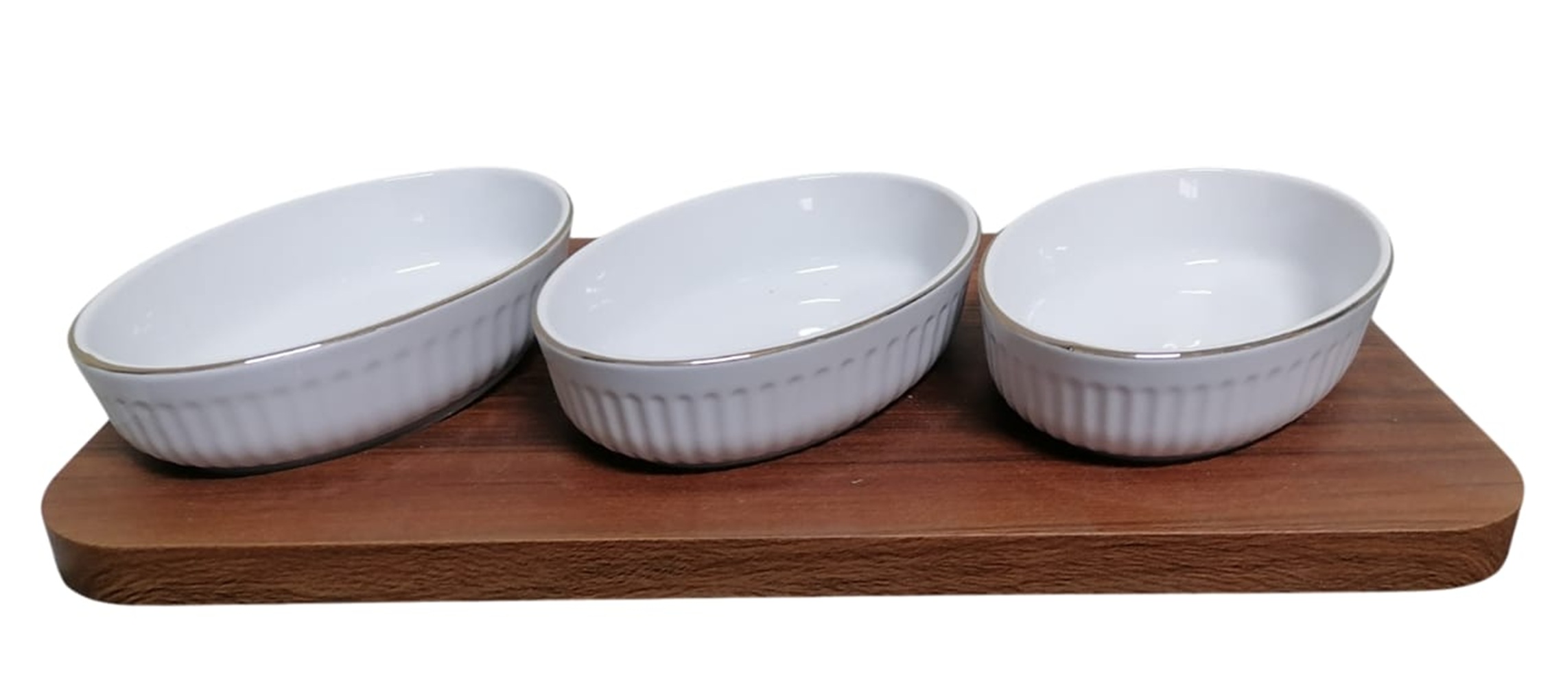 Менажница 3отсек., 34x17см, фарфор Lemoges