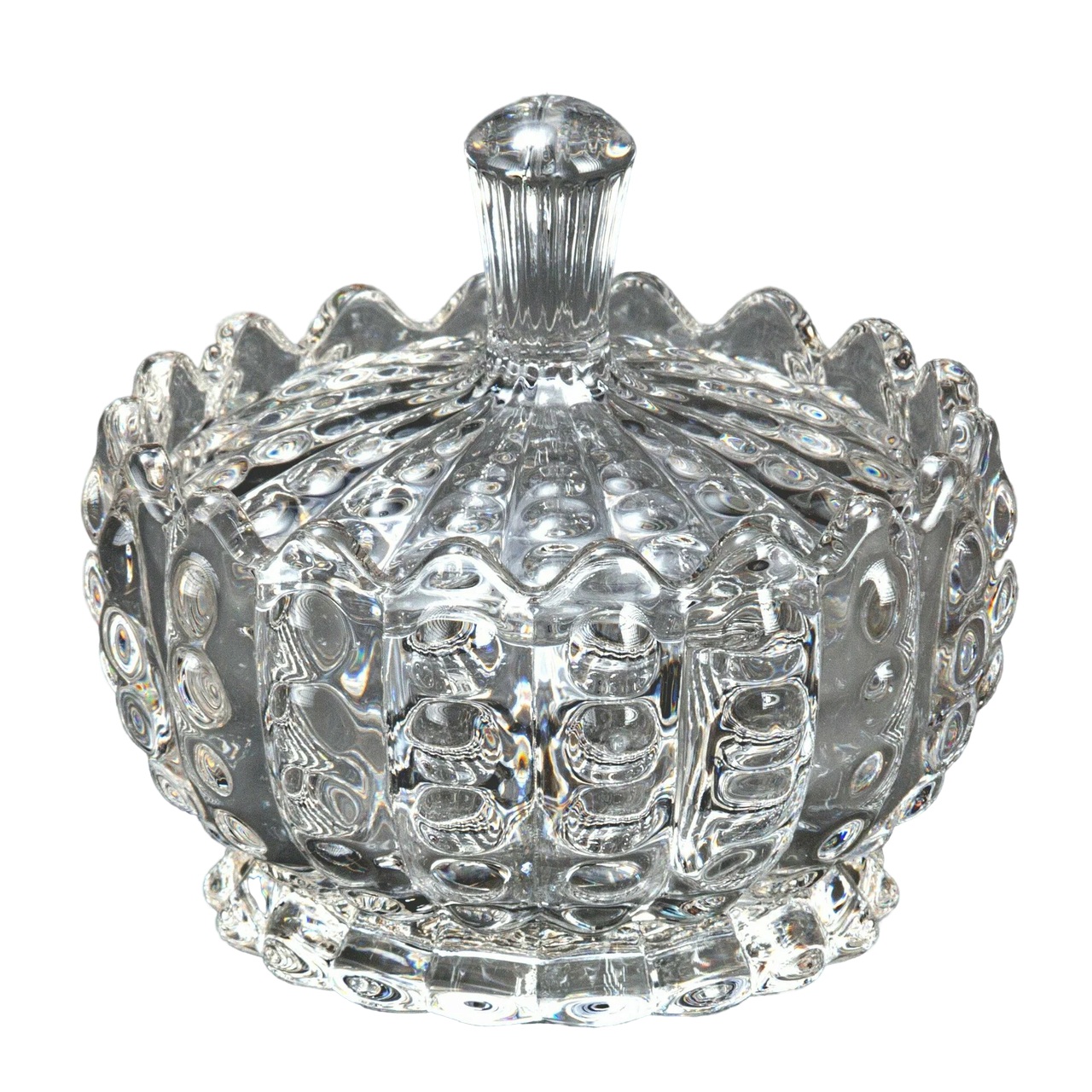 Сахарница/варенница 11х10х8см, с/кр., п/уп., стекло (36)