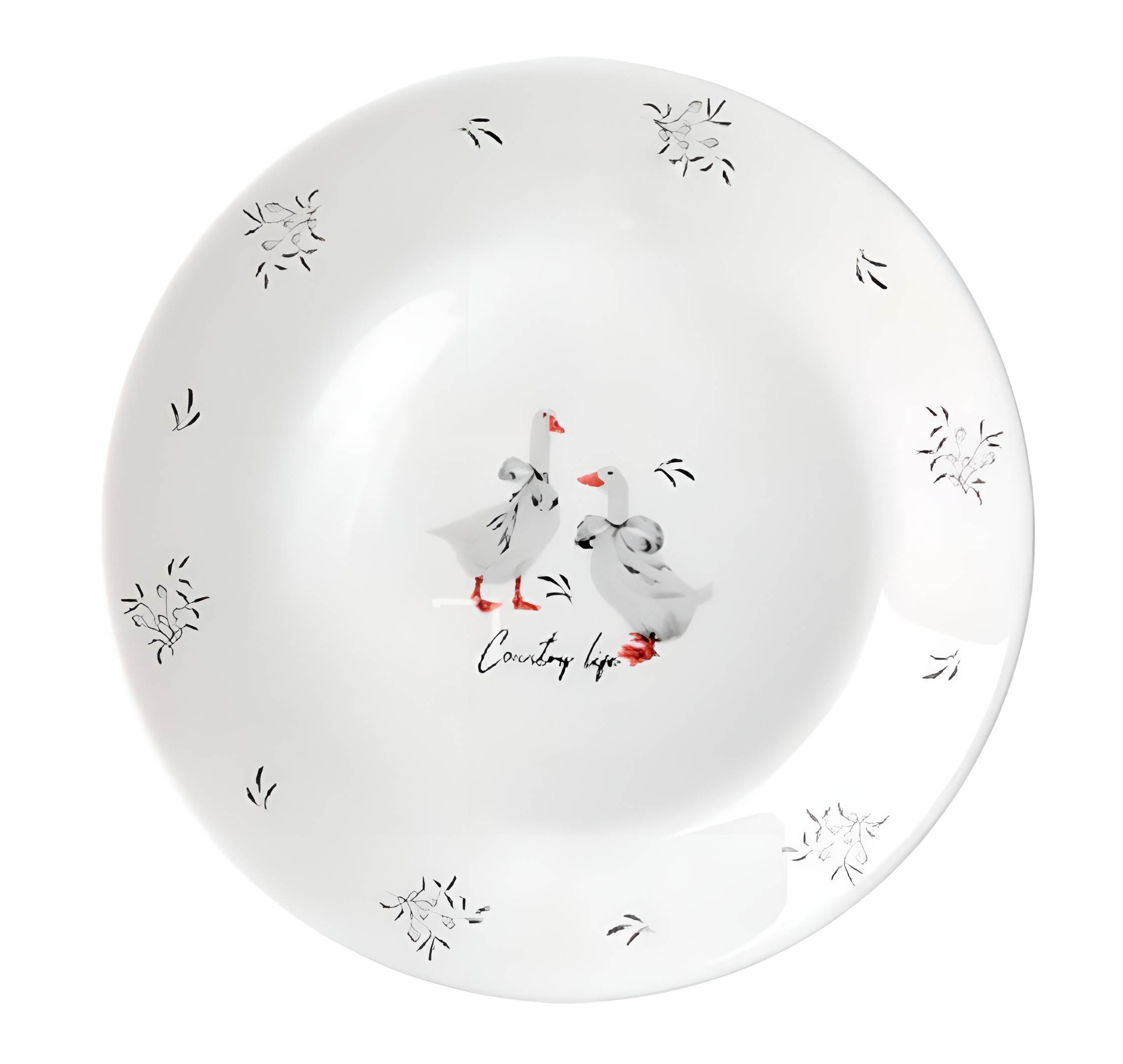 Тарелка плоская 17,7см, стеклокерамика Гусики JEWEL (72)