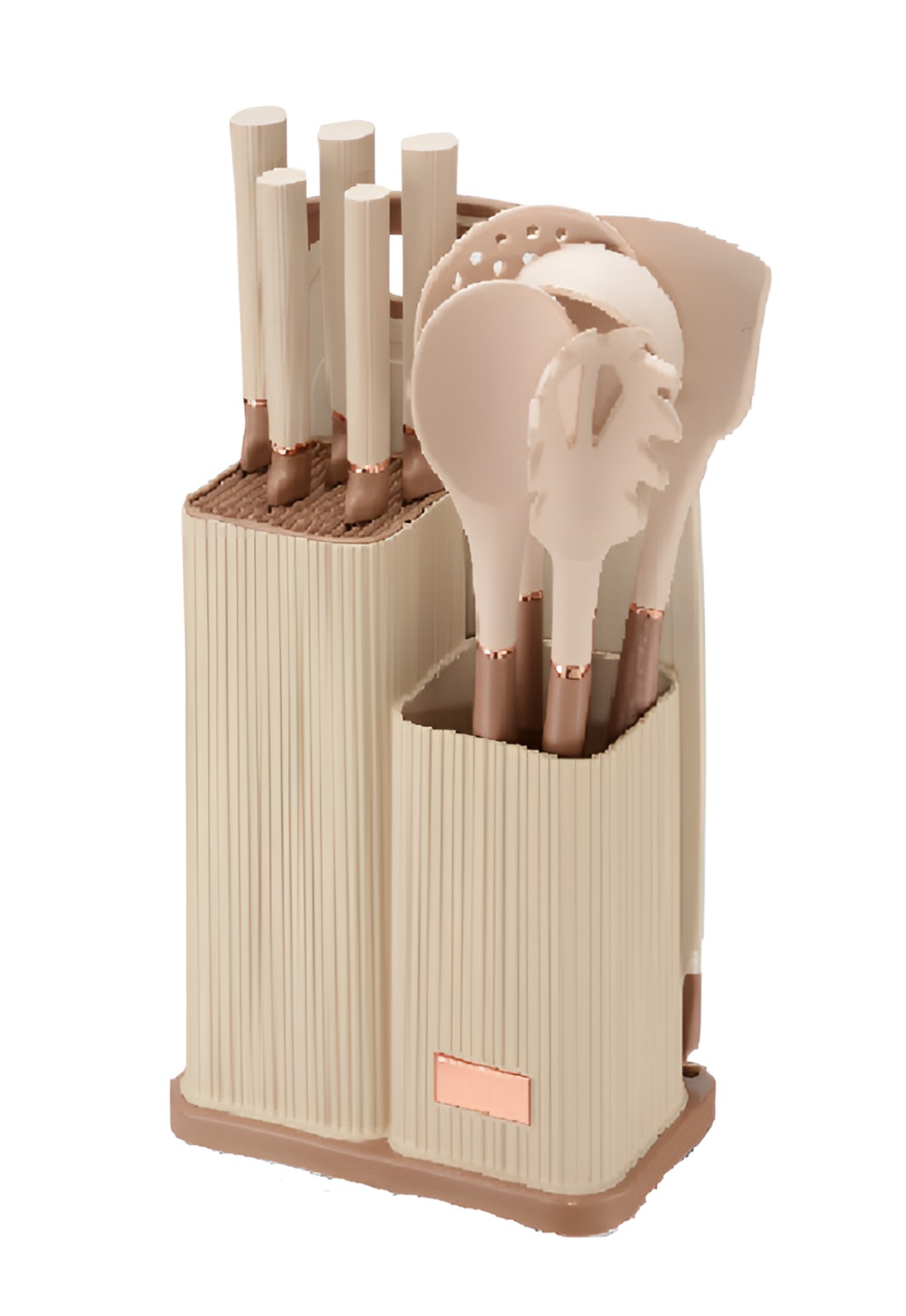 Набор кухонных принадлежностей на подставке 12пр., бежевый JEWEL (6)