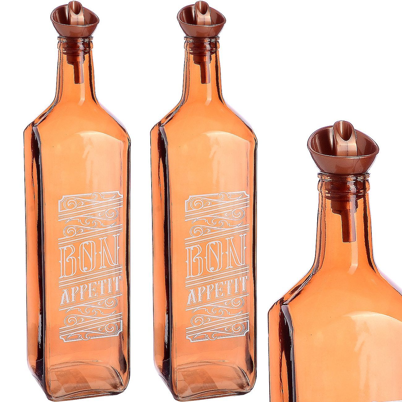 Бутылка д/масла 1л, бронза MB (15)