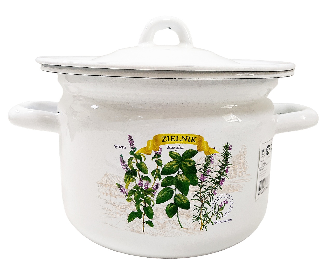 Кастрюля Гербарий 2,4 л цил. с формовкой ЛЗЭП