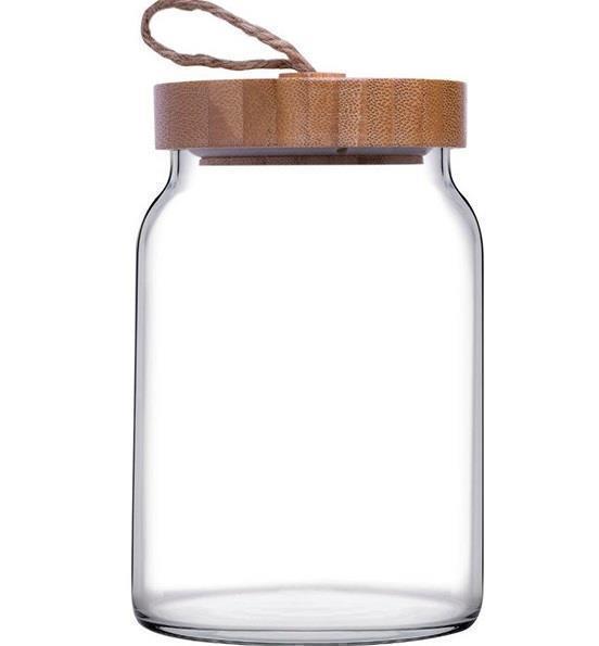 Банка 860мл с бамбук. крышкой ВУДИ Pasabahce (6)