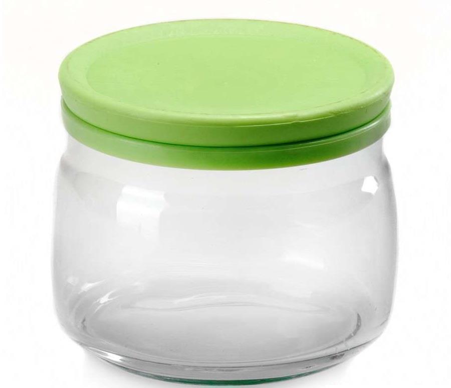 Банка 420мл, зелен. пласт. кр., п/уп ЧЕШНИ Pasabache (12)