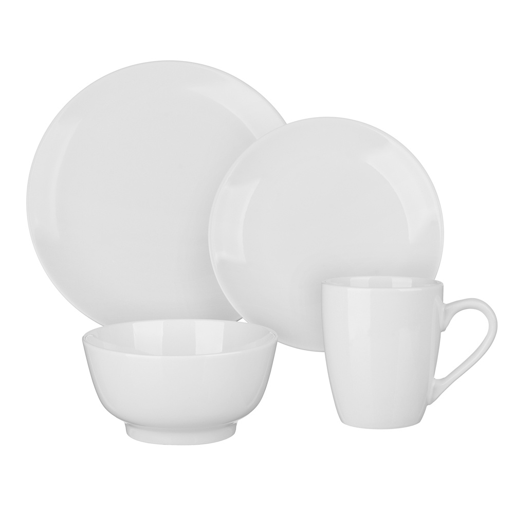 Набор посуды 16пр., 4пер., белый, фарфор MILLIMI (1)