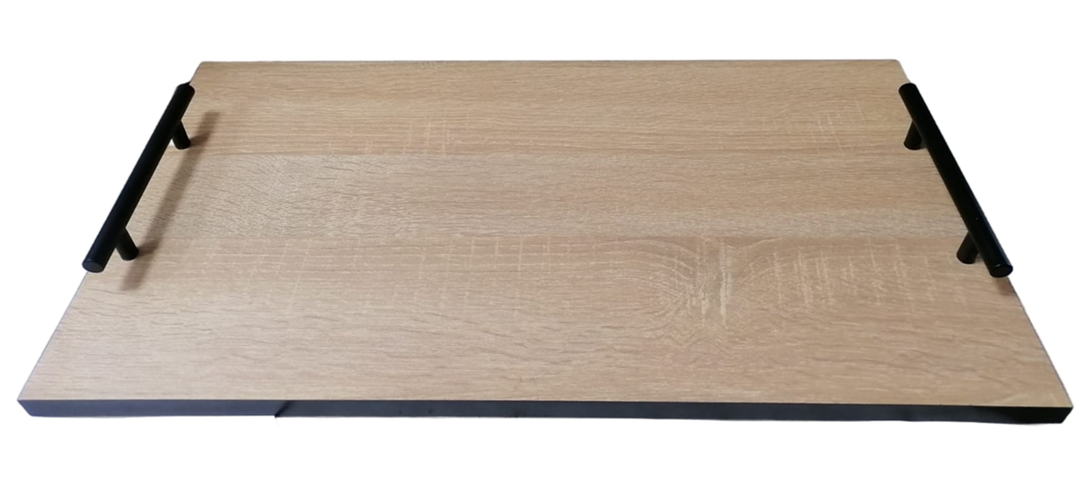 Поднос с ручками 55x28см, прямоуг., дерево