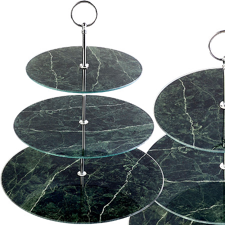 Конфетница 3-ярусная на ножке LR (х8)