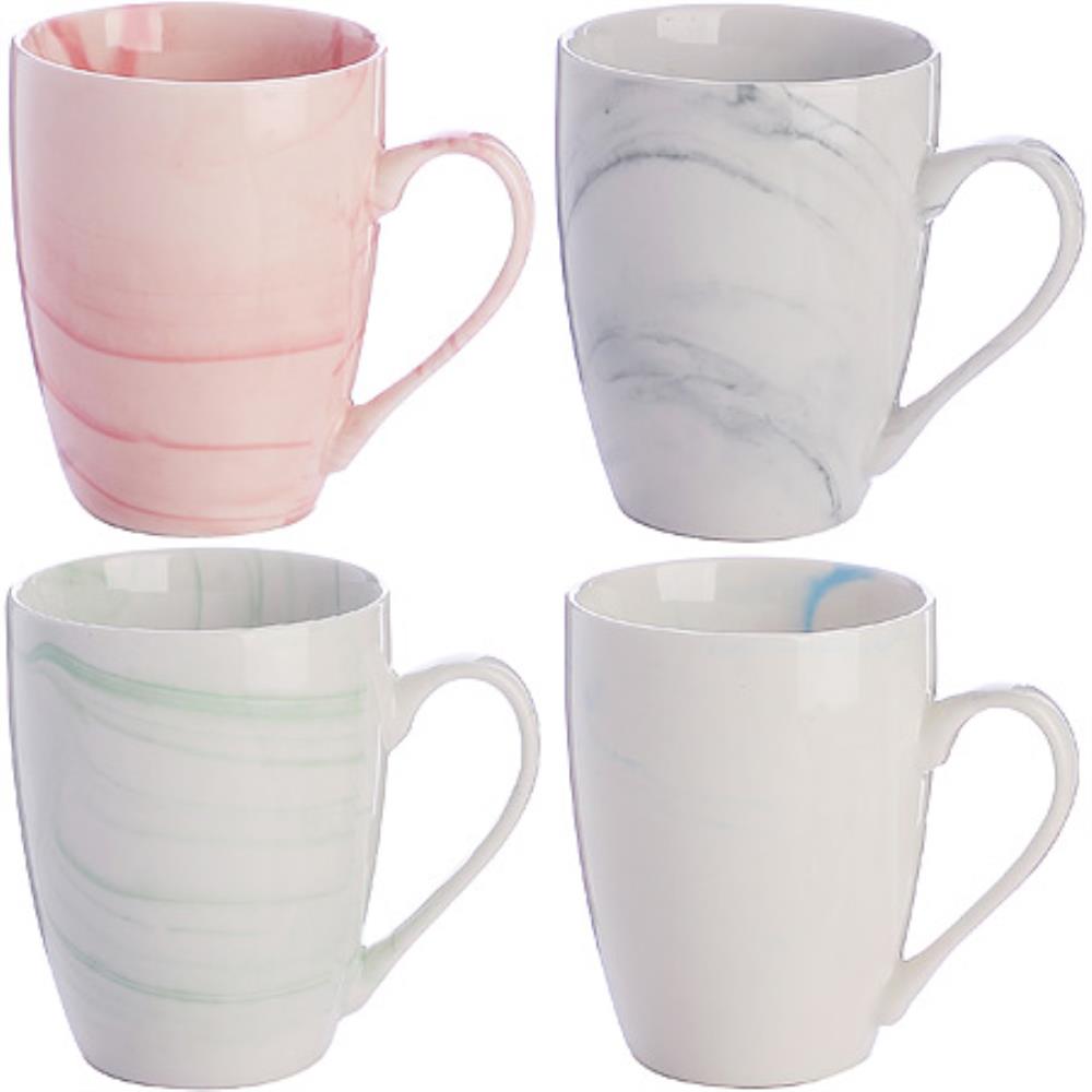 Кружка 340мл Белый мрамор LR (х36)