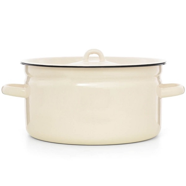 Кастрюля без деколи Жемчужный 5,5л ЛЗЭП