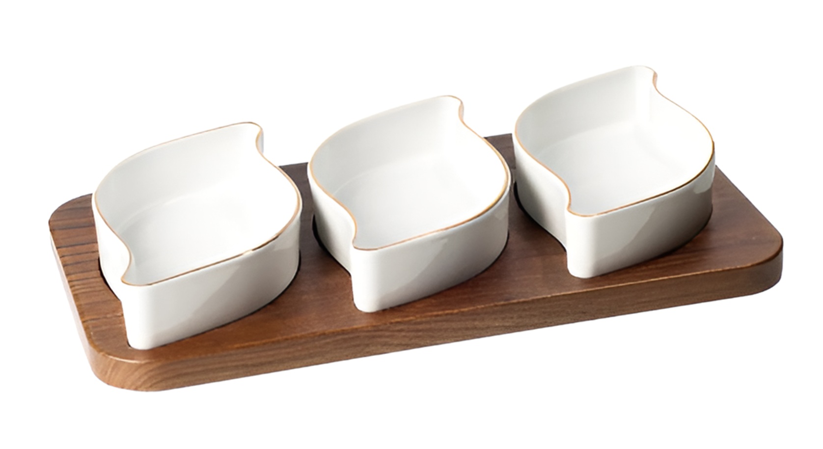 Менажница 3отсек., 24x18x6см, фарфор Lemoges