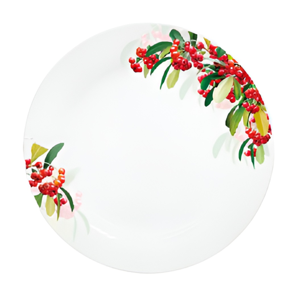 Тарелка плоская 18см, фарфор Рябина JEWEL (96)