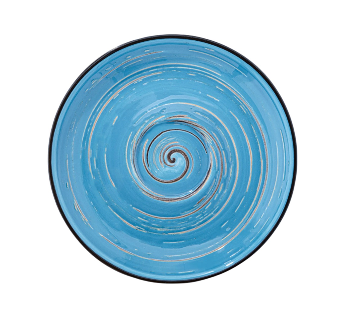 Блюдце 12см, голубой Spiral Вилмакс (6)