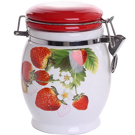 Банка для сыпучих 750лм Клубника LR (х36)