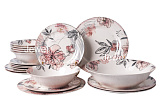 Набор столовый 19пр., 6пер., (т-23см; т-19см; с-23см; с-18см), new bone, фарфор Розали JEWEL (2)