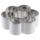 Набор форм для выпечки 4пр нерж Цветок МВ (х24)